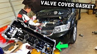 DODGE JOURNEY VALVE COVER GASKET REPLACEMENT 36 V6 FIAT FREEMONT [upl. by Rhynd]