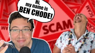 quotBen Chodequot Calls a Phone Scammer Greatest Freakout EVER [upl. by Aicineohp748]