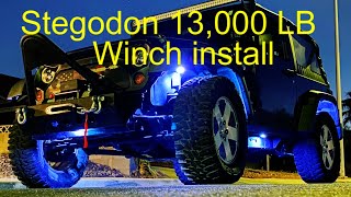 Winch install Stegodon 13000 pound Winch [upl. by Hintze]