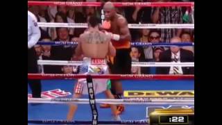 FLOYD MAYWEATHER VS VICTOR ORTIZ HIGHLIGHTS HEADBUTT AND KO [upl. by Xilef]