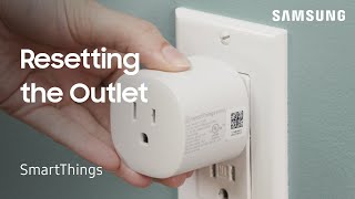 How to reset Samsung SmartThings Outlet  Samsung US [upl. by Aibat46]