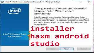 installer haxm android studio [upl. by Nylavad]