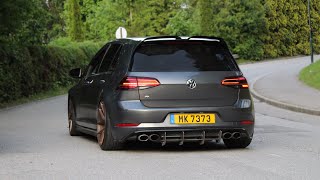 Volkswagen Golf 7 GTIR Compilation  Accelerations Launch Controls Loud sounds [upl. by Pisarik]