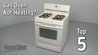 Top 5 Reasons Gas Oven Won’t Heat — Gas Range Troubleshooting [upl. by Litt]