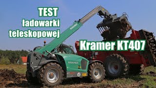 Ładowarka teleskopowa Kramer KT407  Test top agrar Polska [upl. by Eerpud]