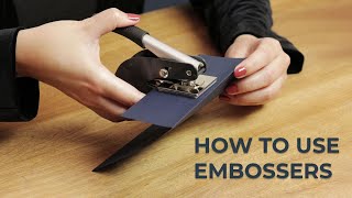 How to Use Embossers [upl. by Wilcox896]