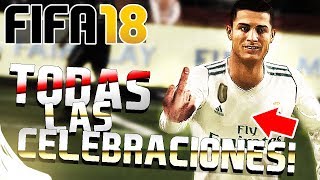 FIFA 18  TODAS LAS CELEBRACIONES Y CELEBRACIÓN SECRETA  TUTORIAL [upl. by Thorncombe]