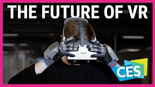 These haptic feedback gloves could be the future of VR  CES 2021 [upl. by Annetta]