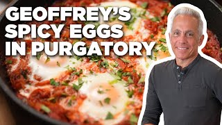 Geoffrey Zakarians Spicy Eggs in Purgatory  The Kitchen  Food Network [upl. by Airtemad]