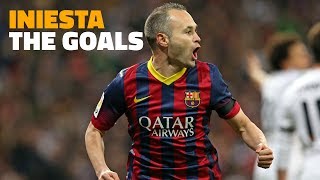 ANDRÉS INIESTA  Five goals from the archives [upl. by Jenks]