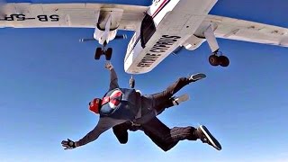 JUMPING FROM A PLANE  FIRST SKYDIVE  100000 SUBSCRIBERS  GoPro Tandem Skydive from BN2 Islander [upl. by Lilia]