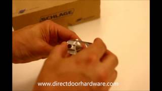 Adjusting a Schlage Residential Door Knob Latch [upl. by Klinger]