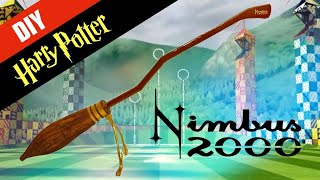 ⚡️Harry Potter DIY Nimbus 2000 Broomstick  Cardboard  Full Size Replica [upl. by Intosh187]