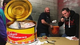 STINKY FISH CHALLENGE  Oskars Surströmming UK [upl. by Enileda]