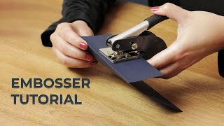 Custom Embosser Tutorial [upl. by Mikol]