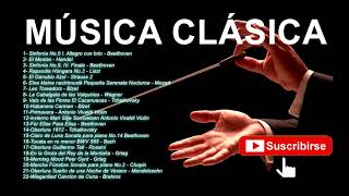 MÚSICA CLÁSICA Beethoven Mozart Vivaldi Bach Chopin Tchaikovsky Rossini Grieg Handel Liszt [upl. by Yatnuhs]