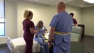 Physical Therapy Transfer Training  How To Transfer From Wheelchair To Bed [upl. by Travus]