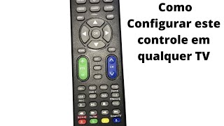 Configurando na prática controle remoto universal tv pra qualquer tv [upl. by Wentworth]