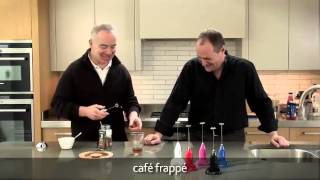 How to make a frappé coffee using an aerolatte milk frother [upl. by Elimac]