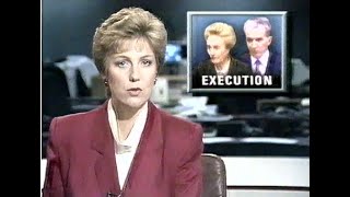 BBC News report on execution of Nicolae and Elena Ceaușescu Christmas Day 1989 [upl. by Elinnet]