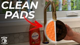 HOW TO CLEAN POLISHING PADS QUICK amp EASY [upl. by Katuscha]