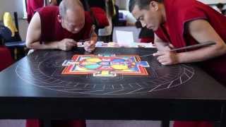 Tibetan Monks Create Sand Mandala at Clark College in Vancouver WA [upl. by Milla]