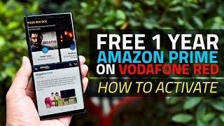 How to Activate Free Amazon Prime Subscription With Vodafone Red Plan [upl. by Eiruam12]