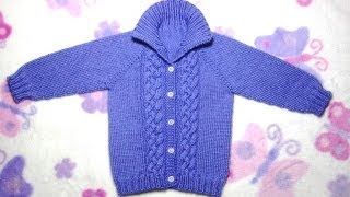 How to Knit a Seamless Braided Cable Baby Sweater Part 1 [upl. by Mariska]