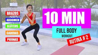 RUTINA DE EJERCICIOS 2 FULL BODY WORK OUT  Ana Emilia VIDA [upl. by Emmit]