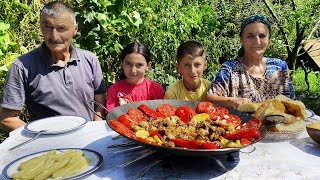 ONE DAY IN AZERBAIJANI VILLAGE  Rural Life in the Village of Azerbaijan  Village Cooking [upl. by Carolynn848]