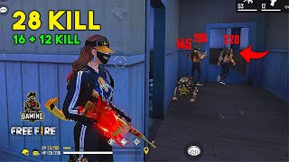 28 Kill Duo vs Squad Ajjubhai and Jontybhai OverPower Gameplay  Garena Free Fire [upl. by Eloken]