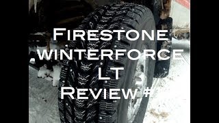 Best Winter Tire Firestone Winterforce LT Review 1 [upl. by Andri136]