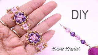 Elevate Your Style A Bicone Bracelet Tutorial [upl. by Nnylyram]