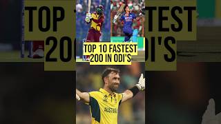 Top 10 Fastest 200 In ODIS [upl. by Moynahan945]