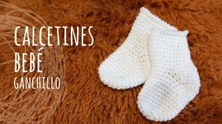 Tutorial Calcetines Fáciles Bebé Ganchillo  Crochet [upl. by Elmo288]