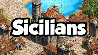 Sicilians overview Aoe2 [upl. by Atiruam]