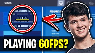 Why Pro Players Set Their FPS At 60FPS In Fortnite [upl. by Munsey]