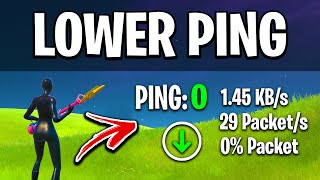 How To LOWER PING In Fortnite 0 Ping Guide [upl. by Nashner]