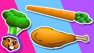 Learn Vegetables and Meats Clip  English Preschool Education [upl. by Anissej]