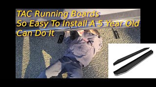 How To Install TAC Running Boards Step By Step Installation Guide [upl. by Aidualc]