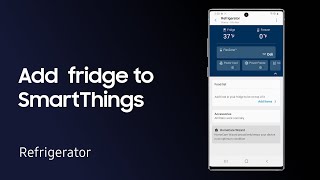 Connect your fridge to SmartThings to manage and update  Samsung US [upl. by Anrev]