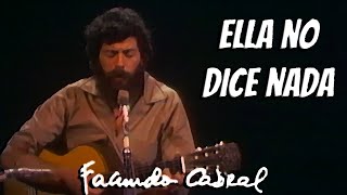 Ella no dice nada En vivo  Facundo Cabral [upl. by Nameerf]