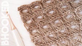 How to Crochet Broomstick Lace StepbyStep [upl. by Kirt65]