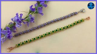 Easy Crystal Bracelet Tutorial [upl. by Yasibit196]