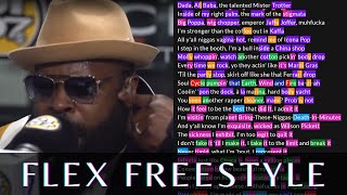 Black Thought  Flex Freestyle  Lyrics Rhymes Highlighted [upl. by Assilana]