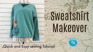 Quick and Easy Sweatshirt Makeover [upl. by Immak718]