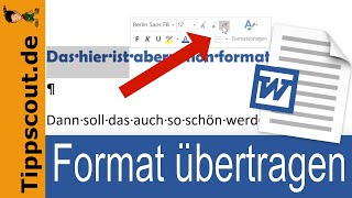 Format übertragen in Word [upl. by Mima]