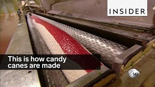 How Candy Canes Are Made [upl. by Hcnarb]