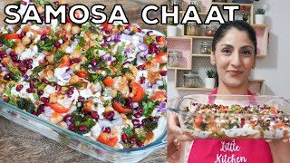 The Best Samosa Chaat  Aloo Samosa Chaat Recipe  Street Food [upl. by Bully]