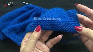 Knitting baby Sweater Easiest way for Beginners [upl. by Ailes607]